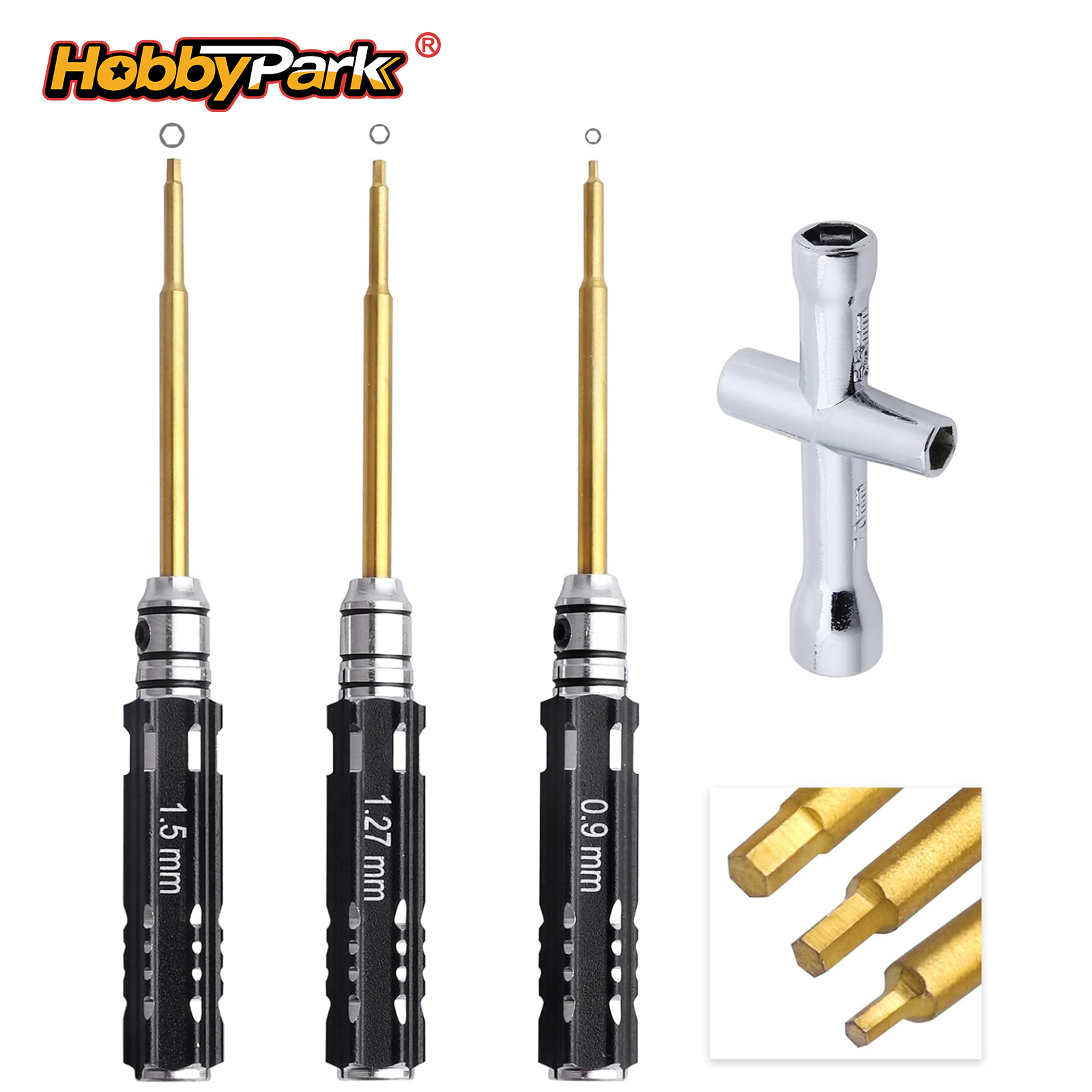 Rc Hobby Electric Screwdriver - Juego de destornilladores hexagonales Hobbypark Mini