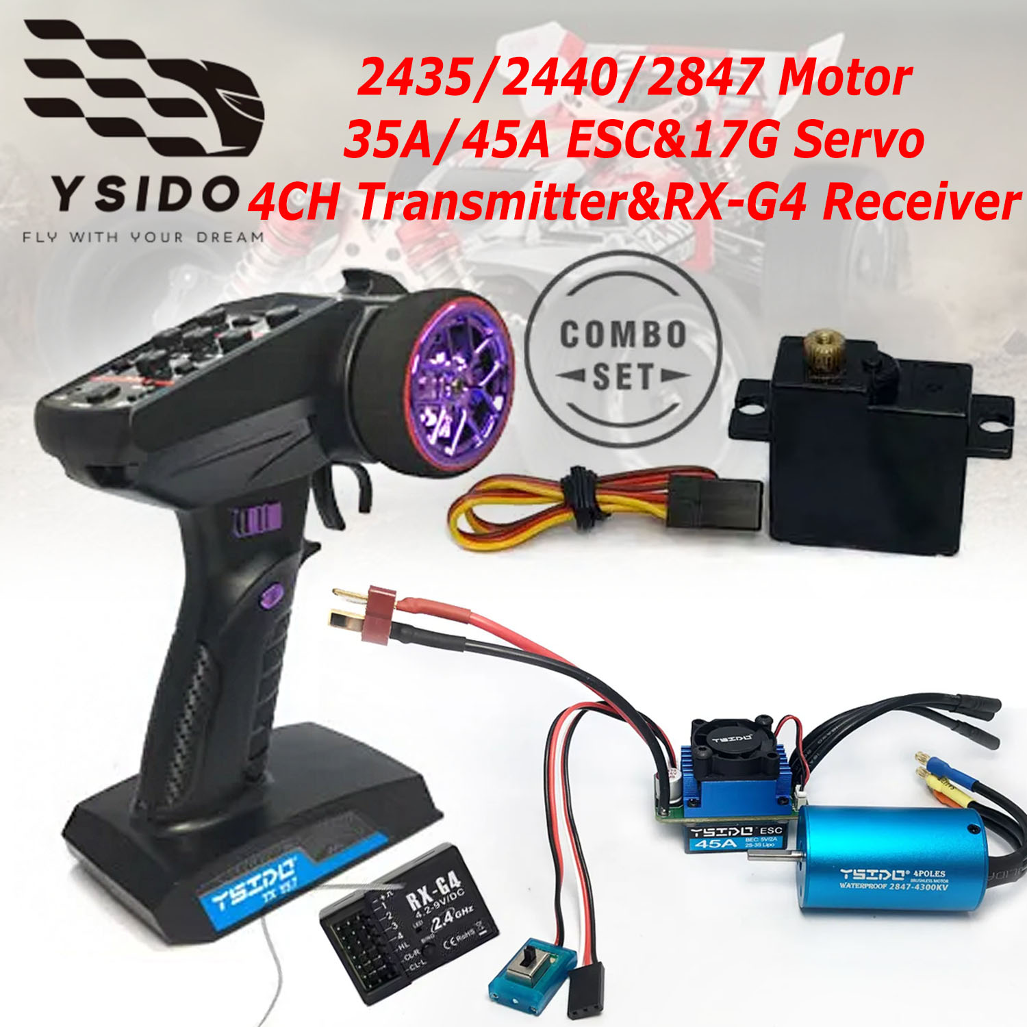 Rc Remo Hobby - YSIDO Kit de actualización combinado sin