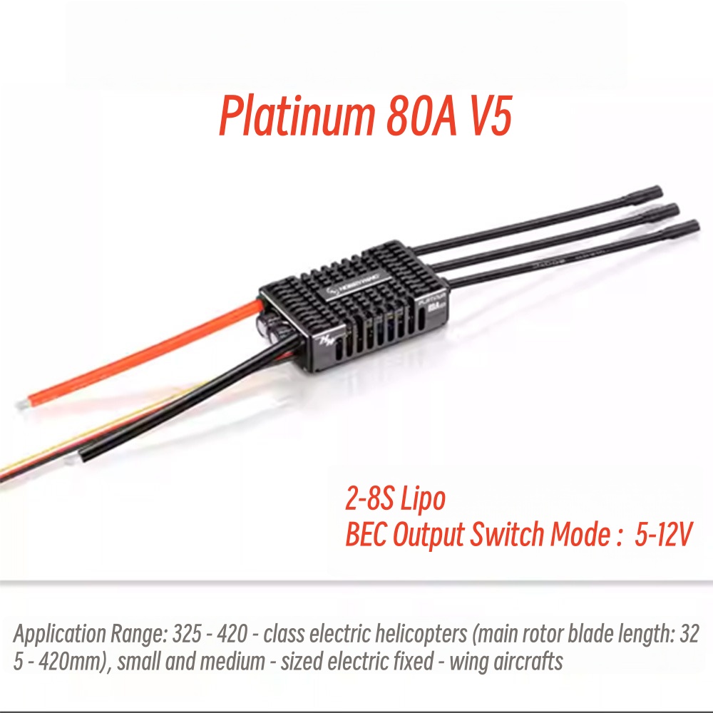 Rc Hobby Model - FATJAY Hobbywing Platinum 80A V5 ESC
