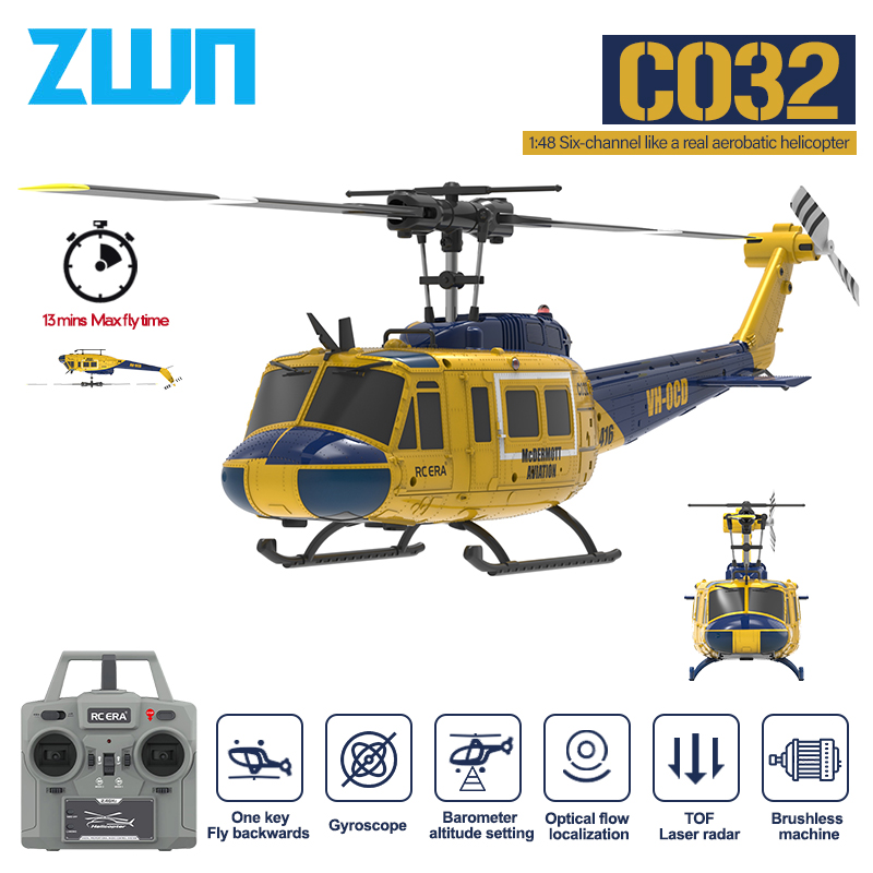 Rc Hobby Grade Helicopter - C032 RC helicóptero 2,4G 6-Aixs giroscopio