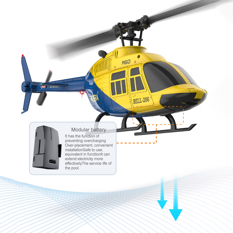 Helicóptero A60 RC 2,4G girosc - Rc Hobby Grade Helicopter reseña y precio