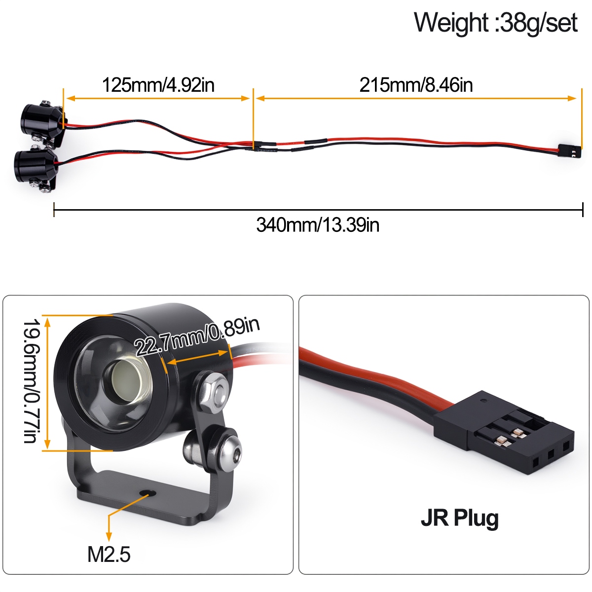 Luz LED para Coche RC, Faro De - Rc Hobby Toucan reseña y precio