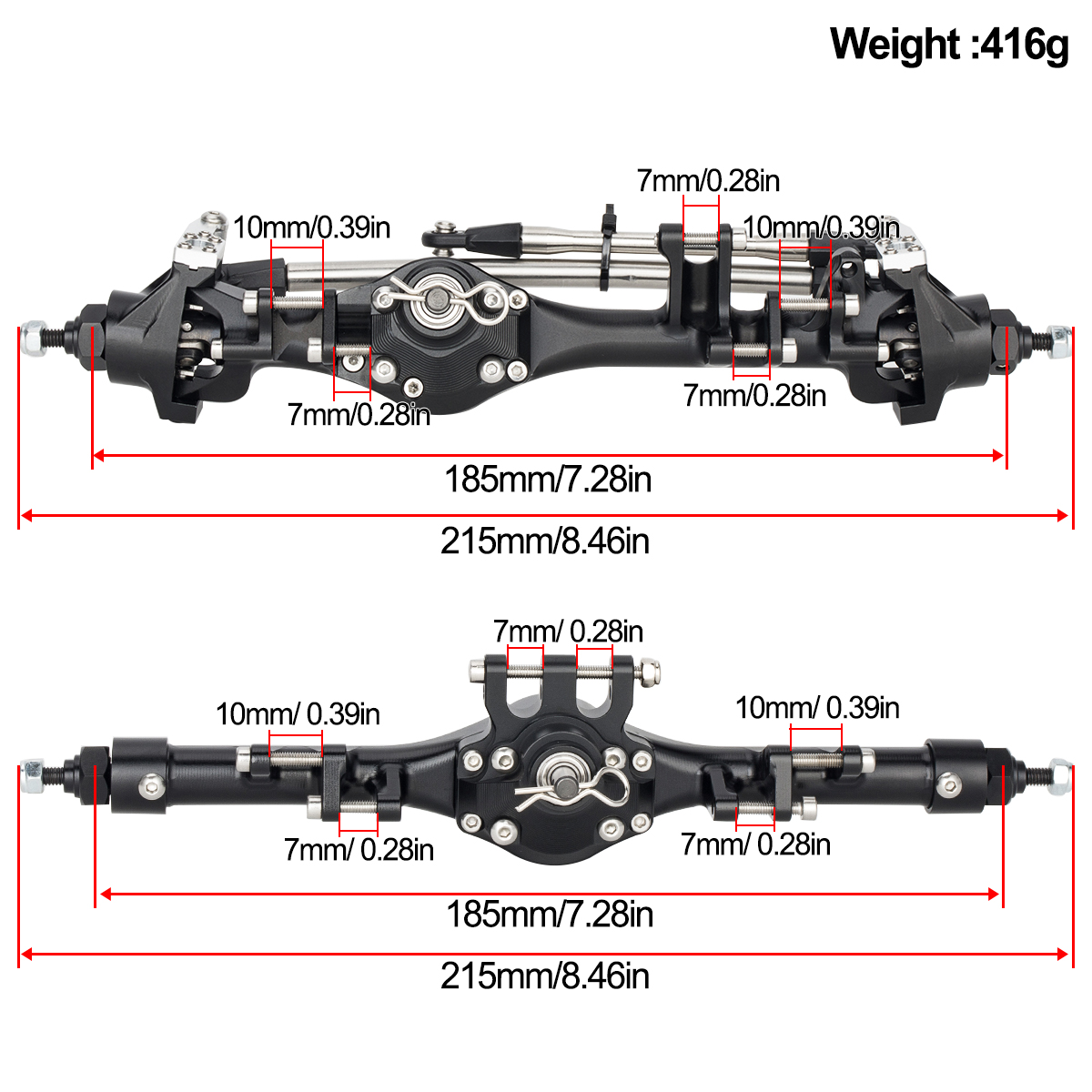 Juego de eje recto F10T delant - Rc Hobby Room reseña y precio