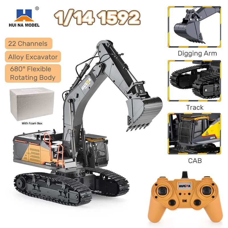 HUINA 1592, Escala 1/14, 22 Ca - Rc Hobby Grade Truck reseña y precio
