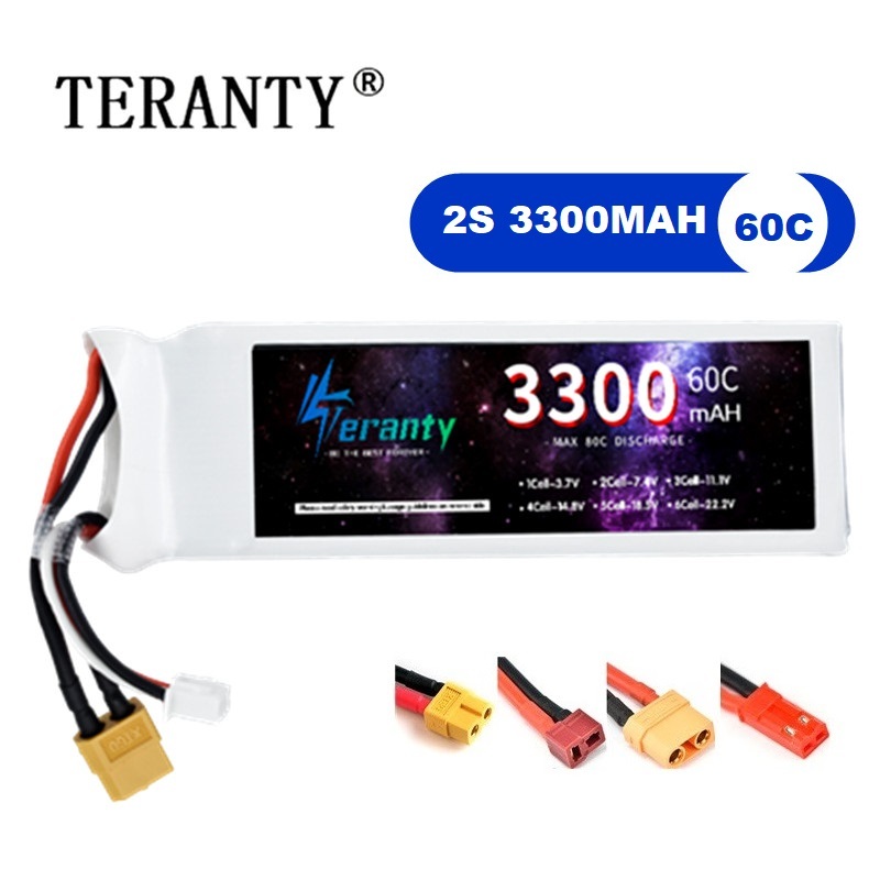 Batería LiPo 2S 7,4 V 3300mAh  - Rc Hobby Model reseña y precio