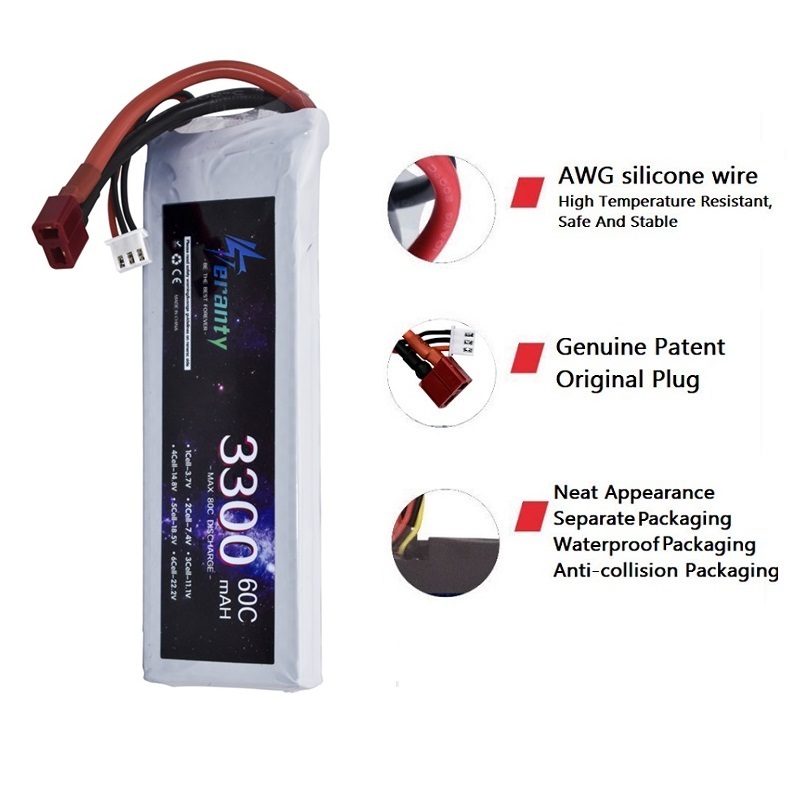 Batería LiPo 2S 7,4 V 3300mAh  - Rc Hobby Model reseña y precio