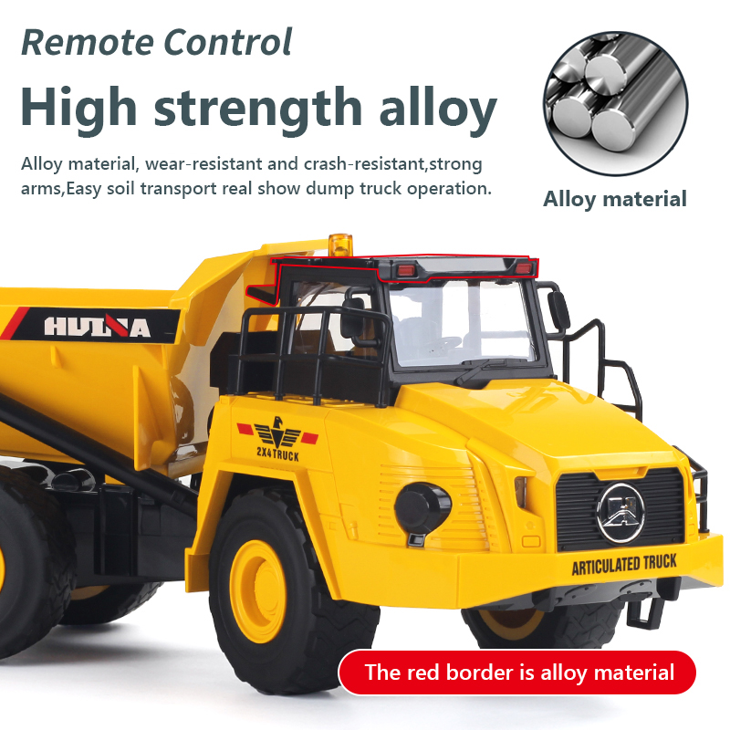 1/18 camión volquete Huina 155 - Rc Hobby Grade Truck reseña y precio