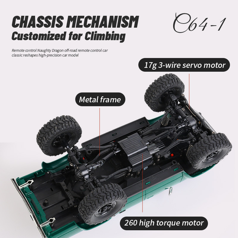 Coche de escalada WPL C64 4WD  - Rc Hobby Grade Truck reseña y precio
