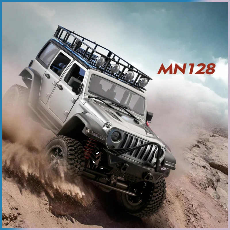 Coche RC Crawler 4x4 MN128 2.4 - Led Light Kit Rc reseña y precio