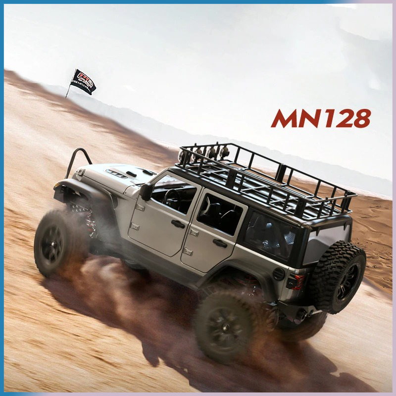 Coche RC Crawler 4x4 MN128 2.4 - Led Light Kit Rc reseña y precio