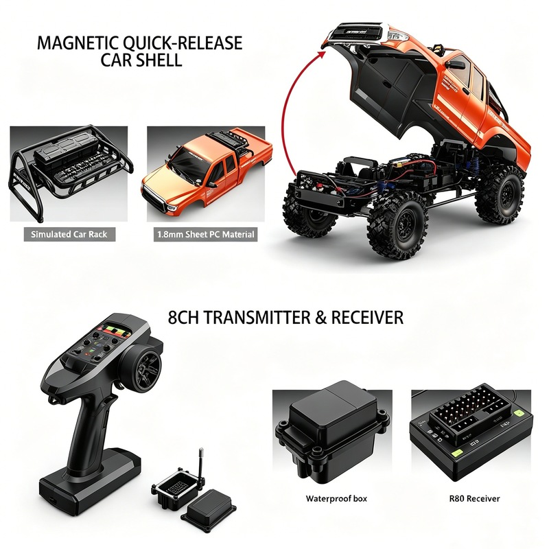Camioneta RC Hyper Go H8e 1:8  - Rc Hobby Off Road reseña y precio